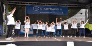 Mini-Disco mit Trainerin Torke beim 